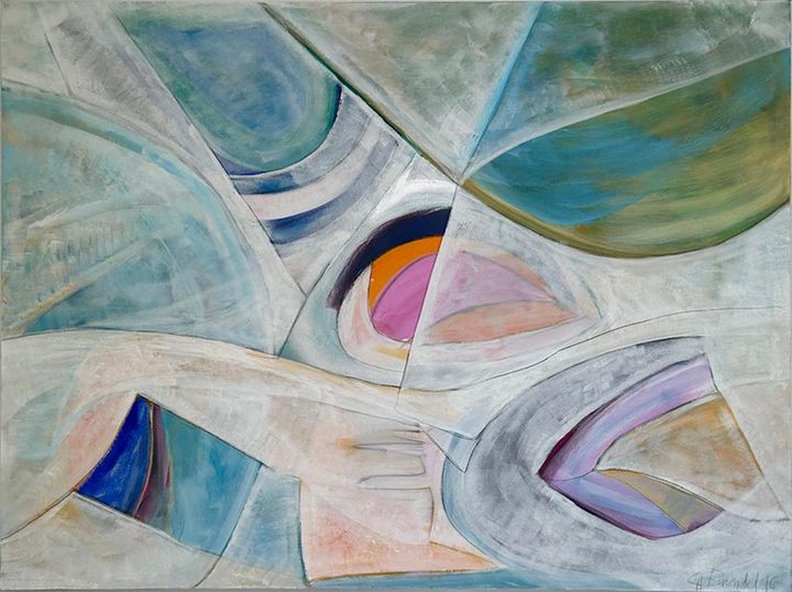 06. Die Schleier lichten sich<br> Maße: 160 / 120 cm, Jahr: 2016<br> Die Wahrheit bezüglich des Weltgeschehens in sich entdecken. Ehrlich zu sich selbst sein und inneren Frieden erschaffen.