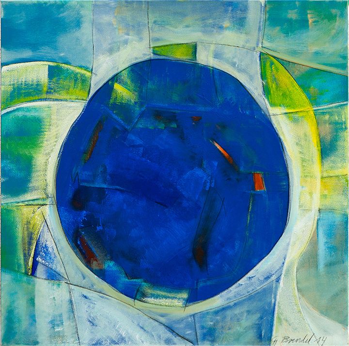 18. Bewußtsein der Fülle<br> Maße: 100 / 100 cm, Jahr: 2014<br> Dankbarkeit über die Fülle jeglicher Art in unserem Leben.