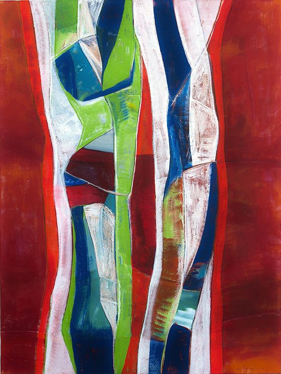 20. Metamorphose<br> Maße: 120 / 160 cm, Jahr: 2013<br> Das Bewußtsein, dass wir Schöpfer unserer Welt sind durch die Art unseres Denkens. Wir können die Dinge zum Guten und Schönen wandeln.